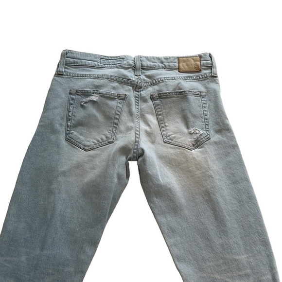AG | Adriano Goldschmied Light Wash Distressed Ex Boyfriend Slim Jeans - Size 27 - Picture 5 of 15
